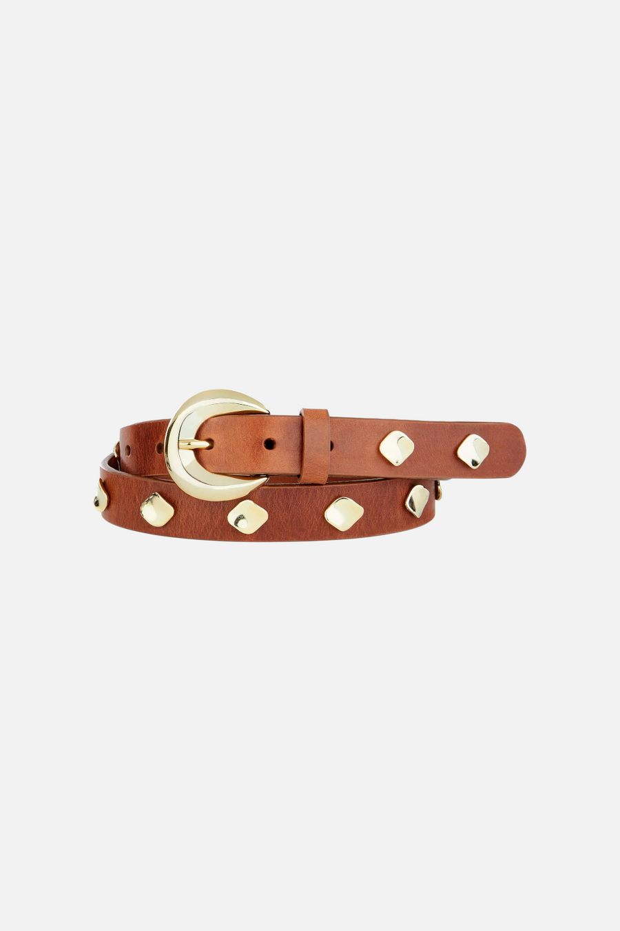 Brave Eason Bridle Leather Belt in Brandy