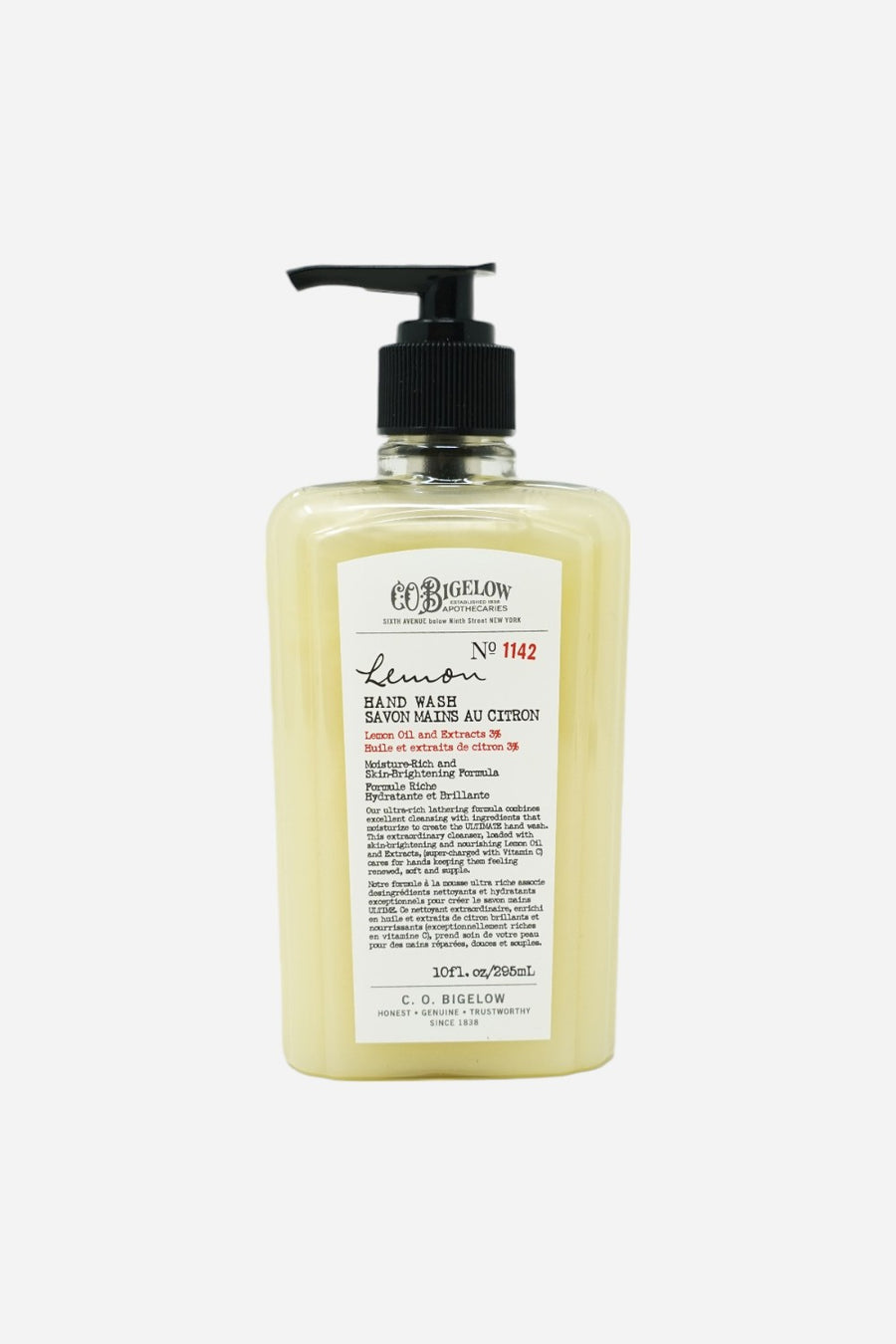 C.O. Bigelow Lemon Hand Wash No. 1142 – front view