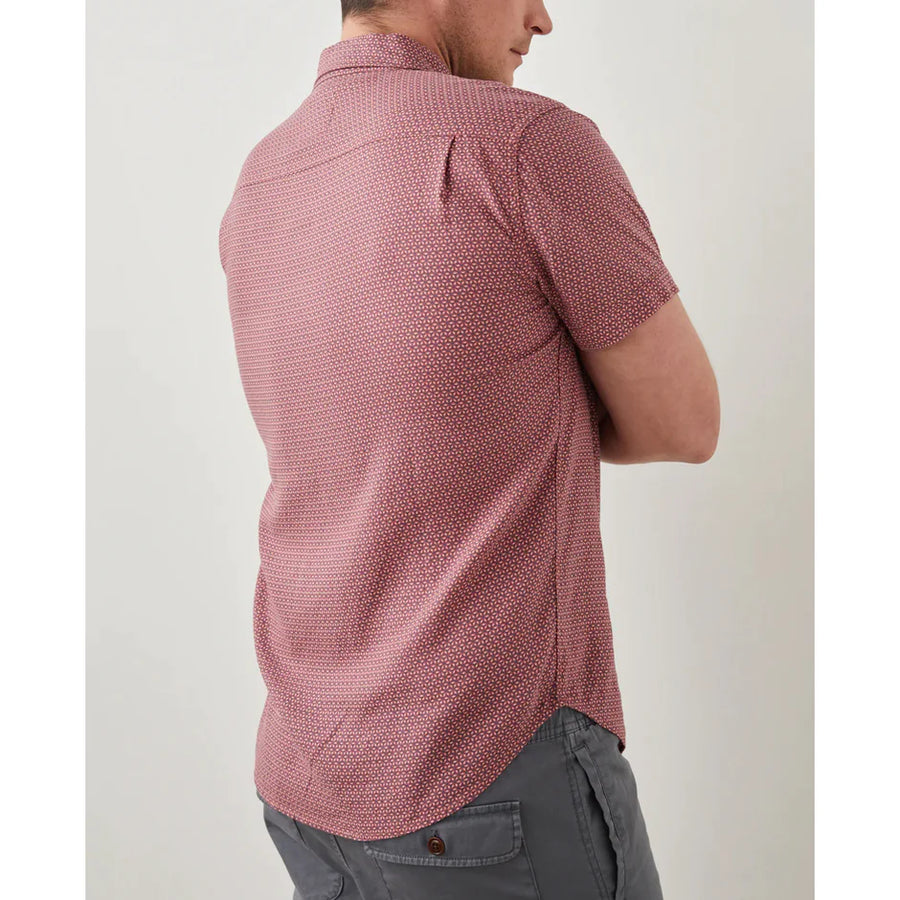 Rails Carson Short Sleeve Button Up Shirt in Fresco Navy Blaze