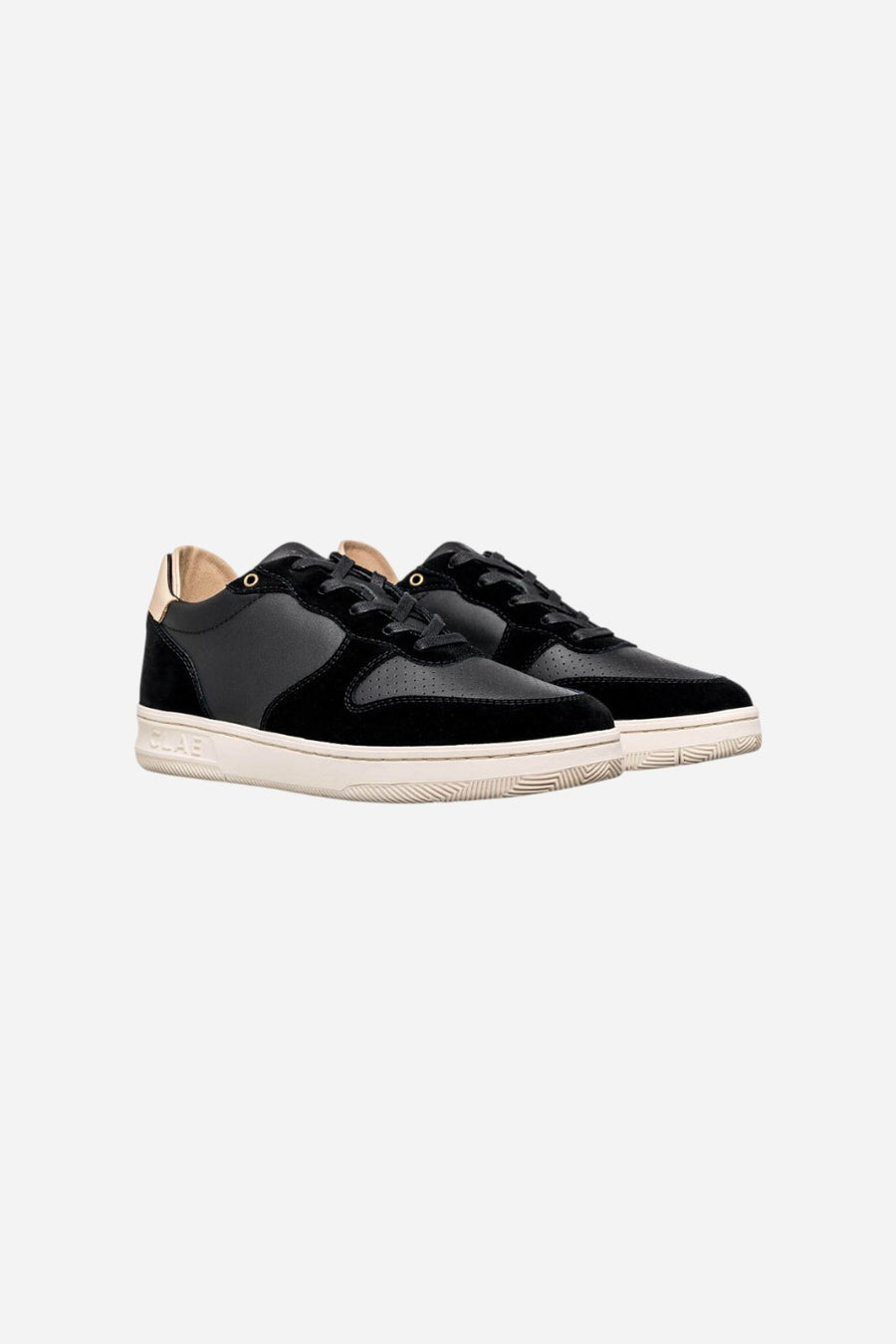 CLAE Men's Malone Sneaker In Black Natural Leather