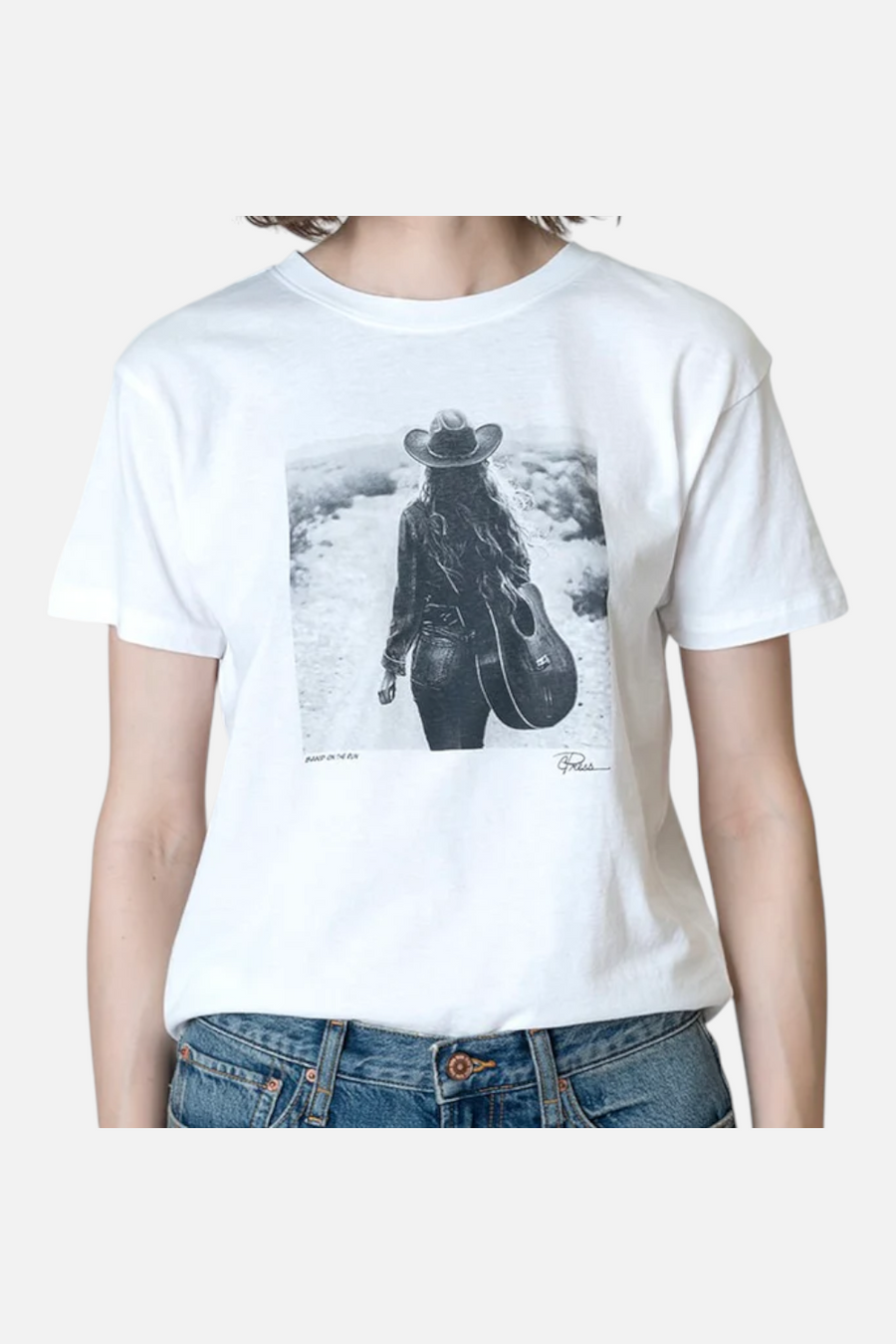 CPress Studio Band On The Run Mushie Tee in White
