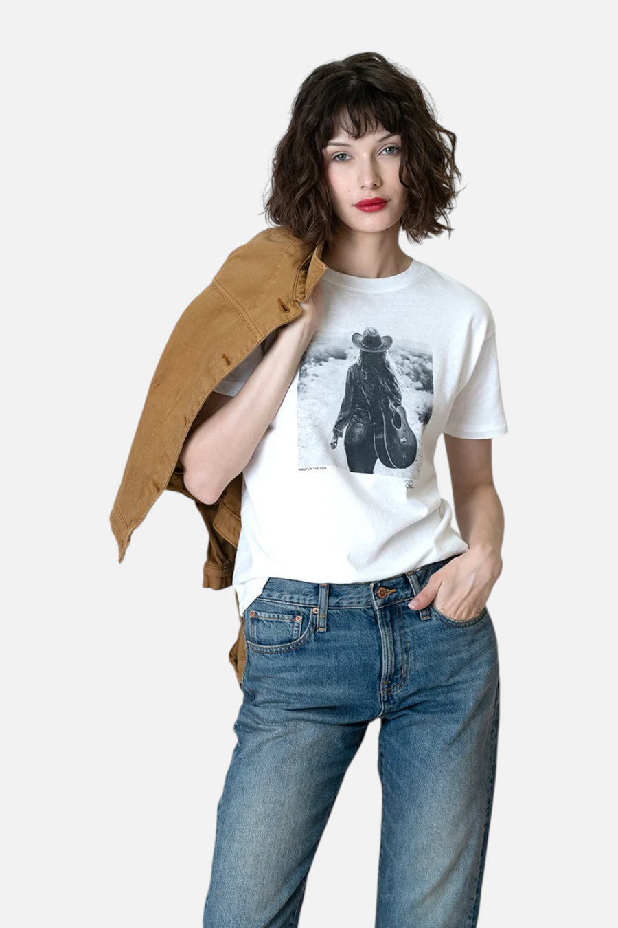 CPress Studio Band On The Run Mushie Tee in White