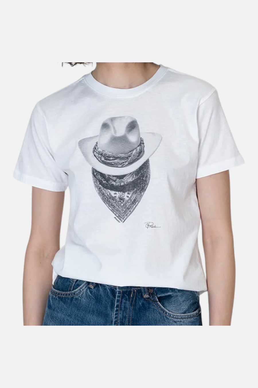 CPress Studio Bandit Mushie Tee in White