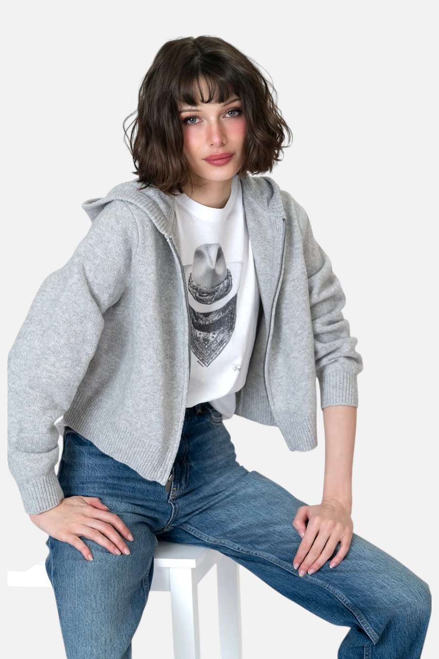 CPress Studio Bandit Mushie Tee in White