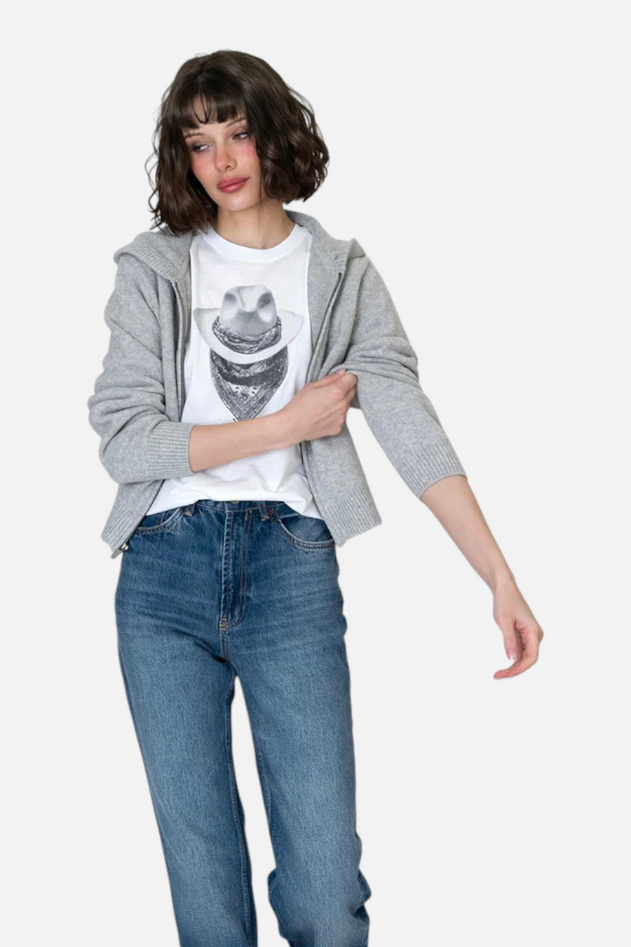 CPress Studio Bandit Mushie Tee in White