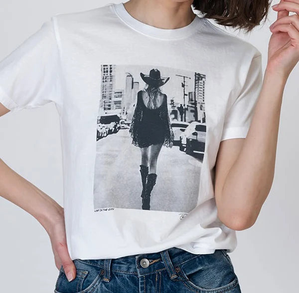 CPress Studio Lost In The City Mushie Tee in White