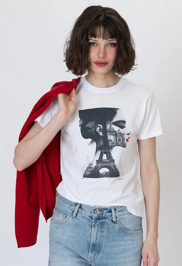 CPress Studio Paris Mushie Tee in White