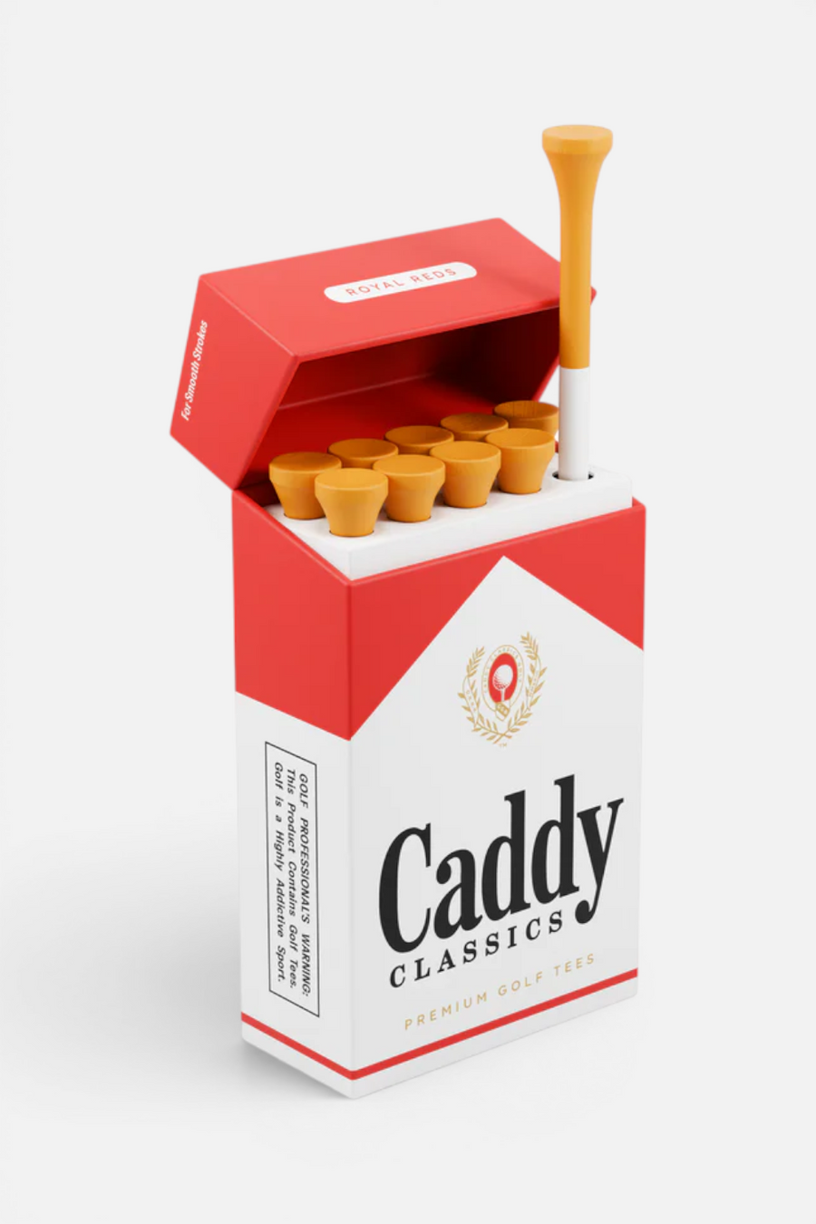 Caddy Classics Royal Reds Tee Holder 10 Bamboo 2¾ Inch Tees
