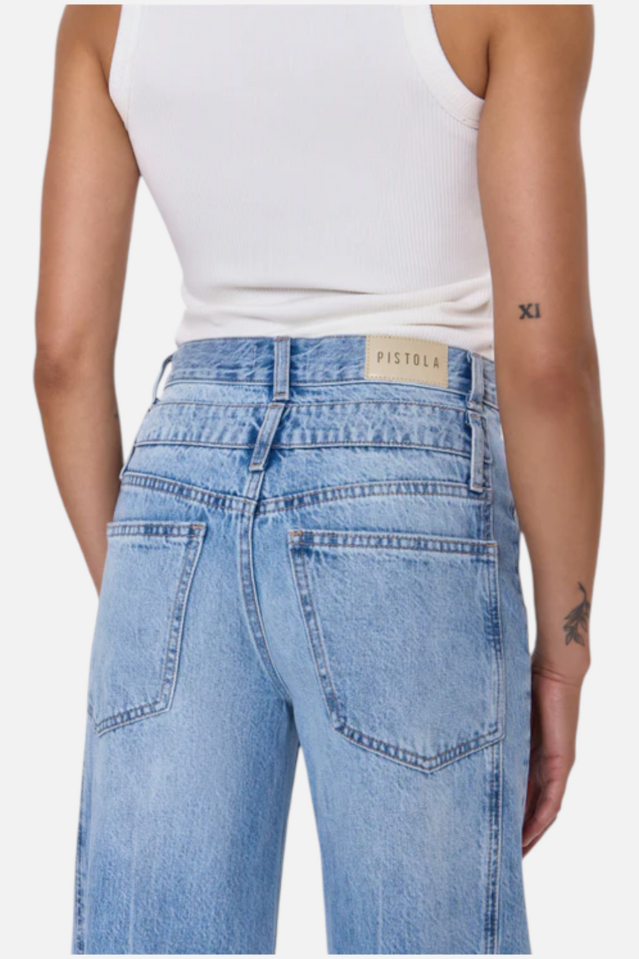 Pistola Women's Caleb High Rise Stacked Waist Jean in Era