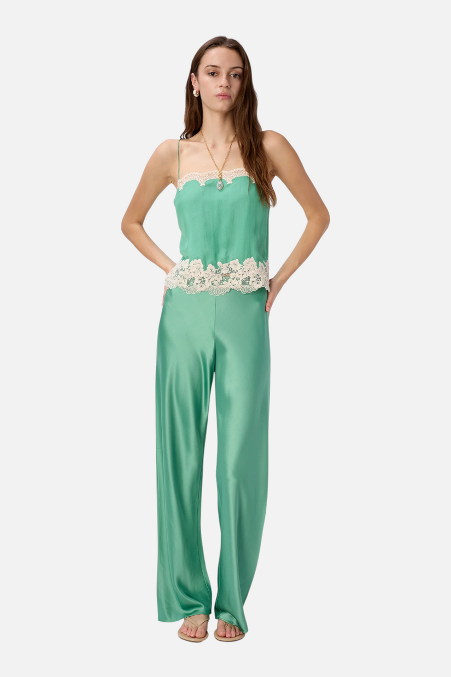 Cami NYC Bristol Mid Rise Pant in Meadow