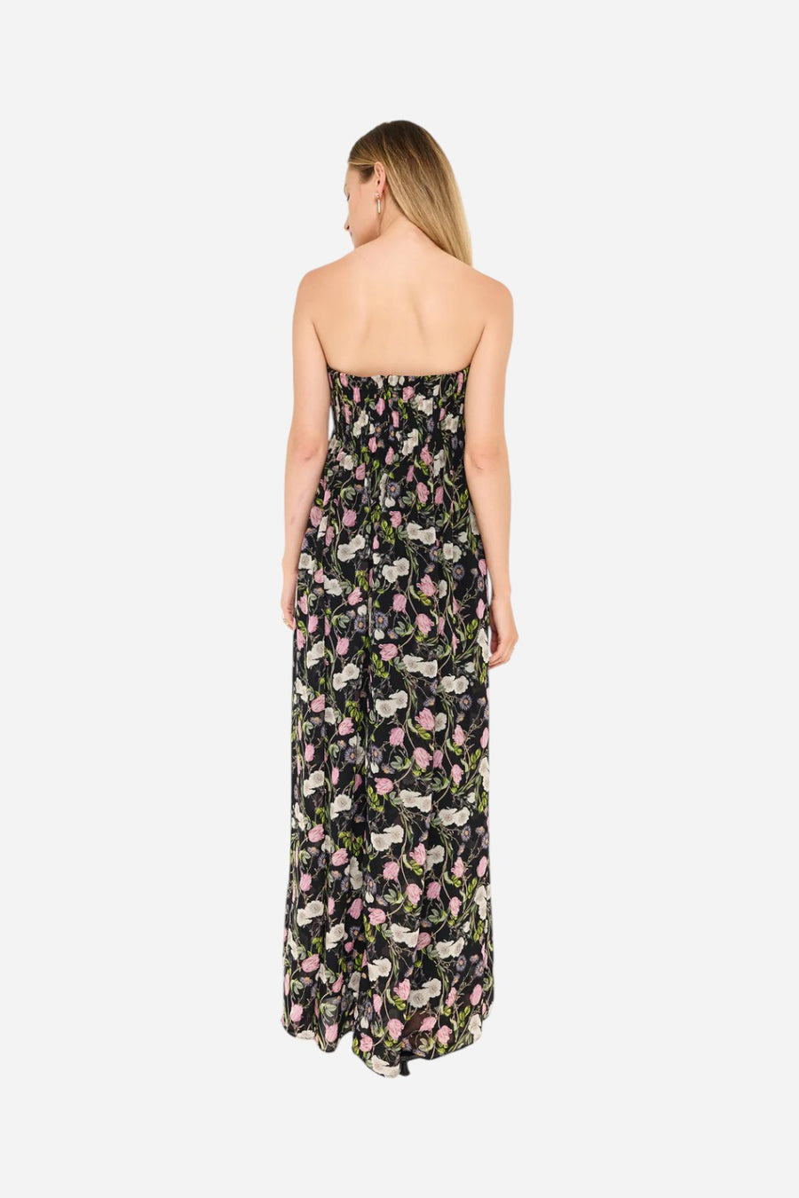 Cami NYC Minoa Strapless Gown Midnight Gardens