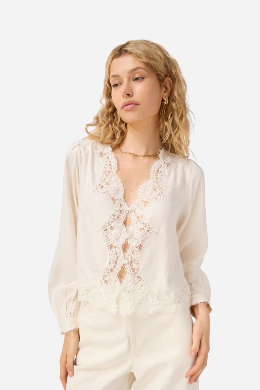 Cami NYC Yuri Blouse in Macadamia