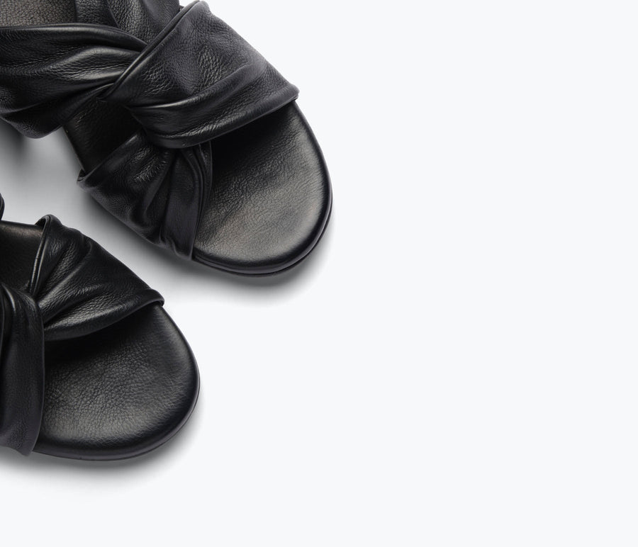 Freda Salvador Carlota Twist Sandals in Black