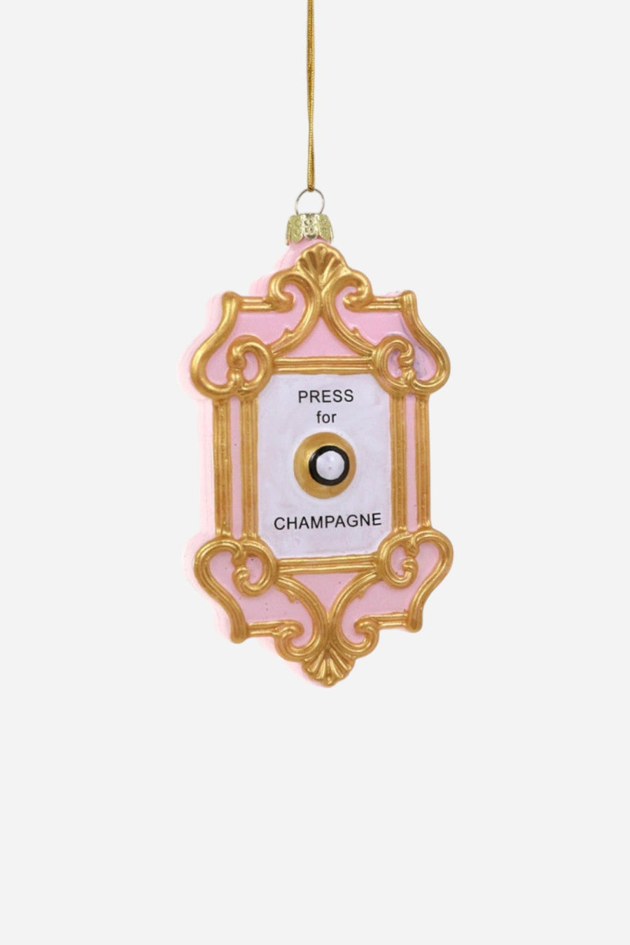 Champagne Button Ornament