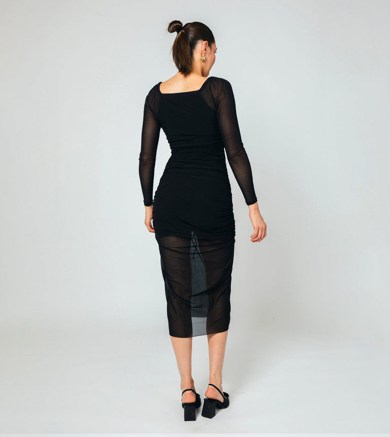 chantal midi dress Cleobella Chantal Mesh Midi Dress in Black Size M, Sold by Chrome