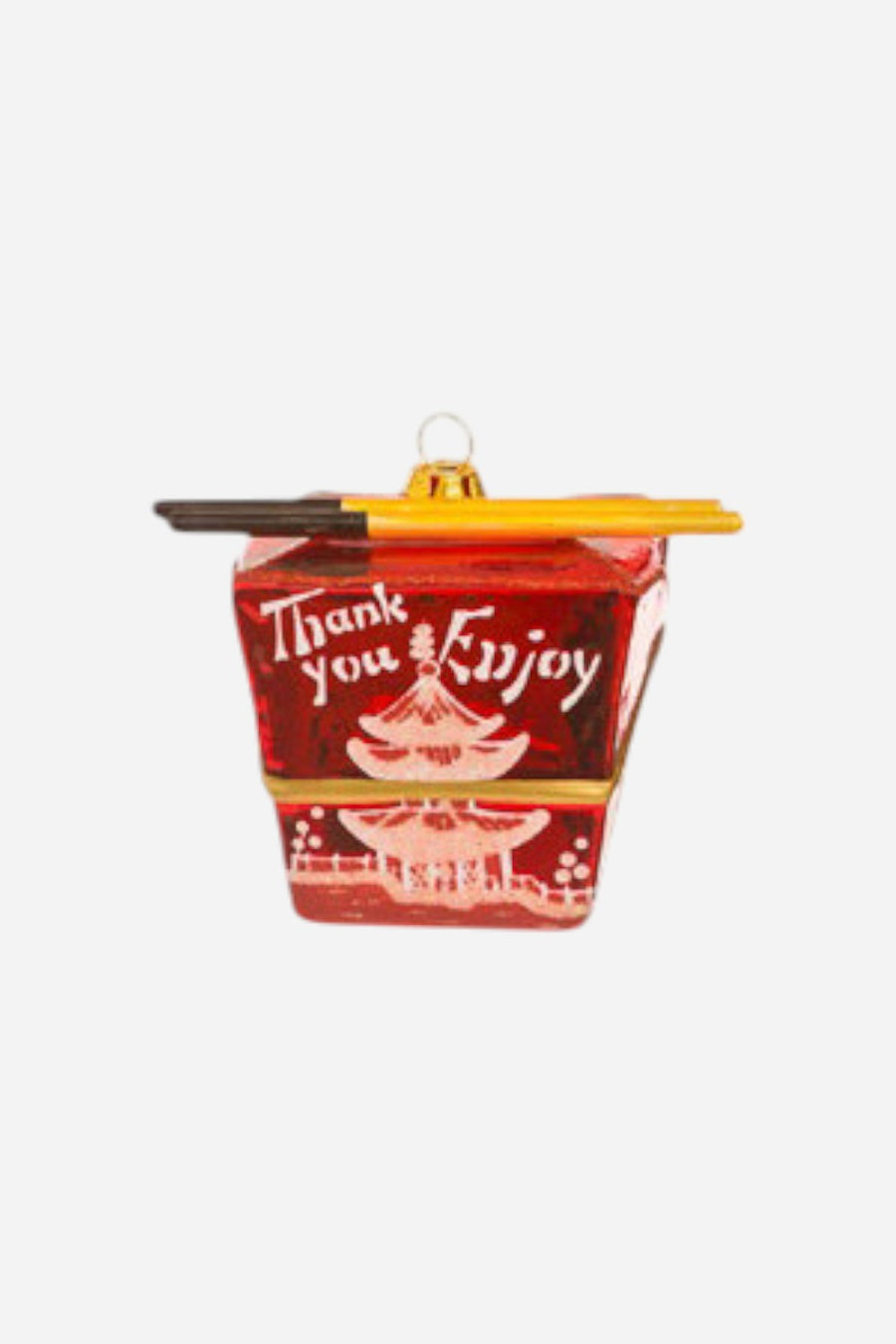 Chinese Takout Ornament in Red
