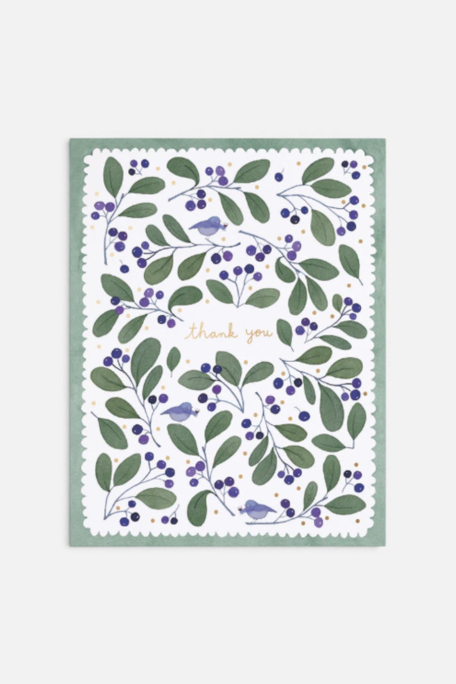 E. Frances Chirps And Cheers Thank You greeting card