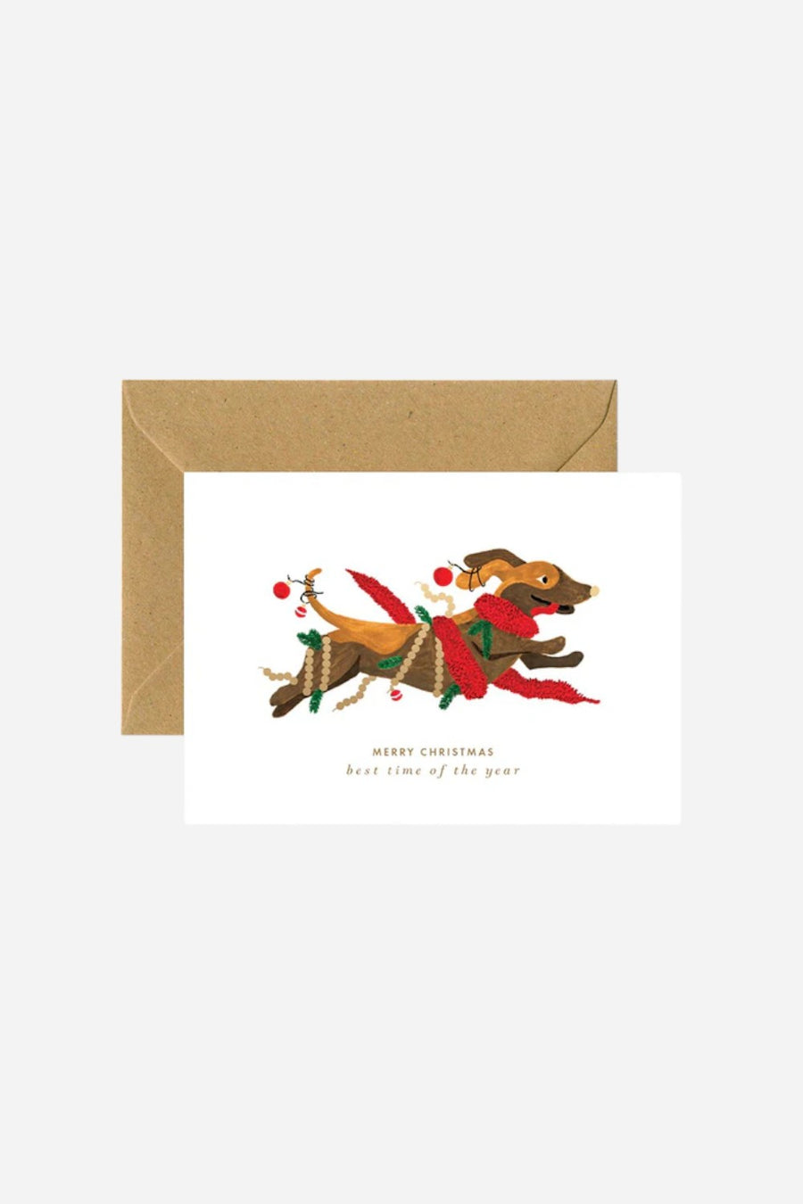 Christmas Dog Holiday Greeting Card