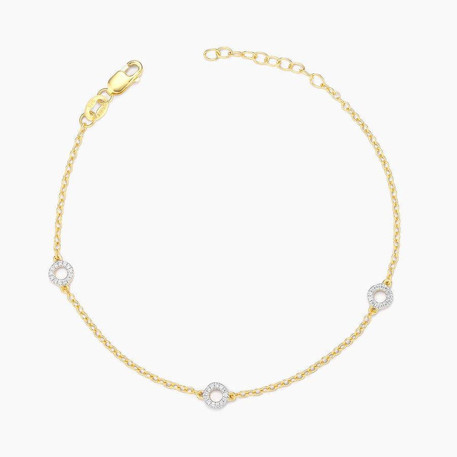 Ella Stein Circle Station Chain Bracelet in Gold
