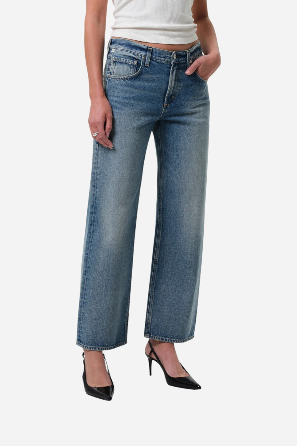 Citizens of Humanity Lindz Easy Straight in Bijou – CHROME