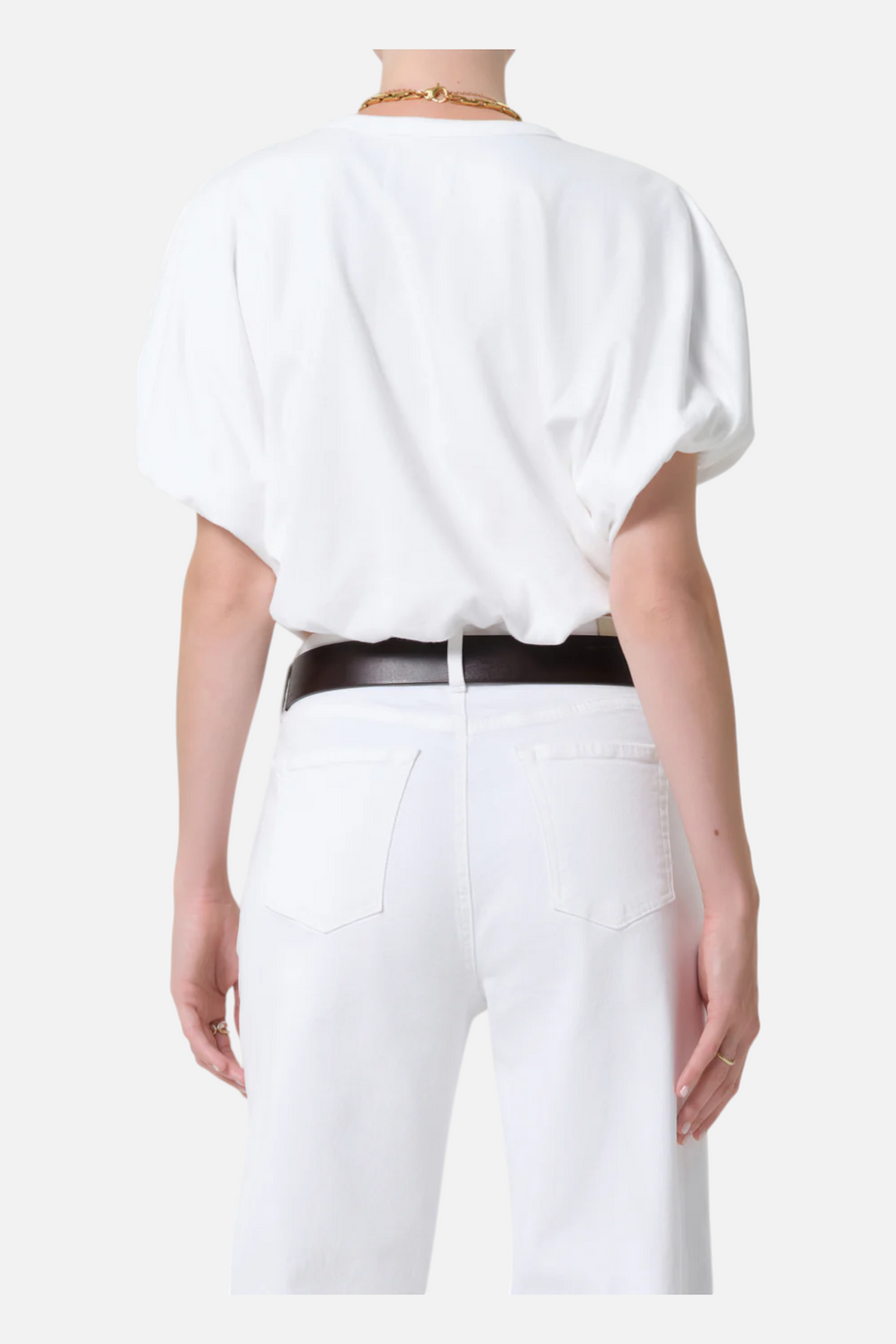 Citizens of Humanity Gia Bubble Tee in Soft White