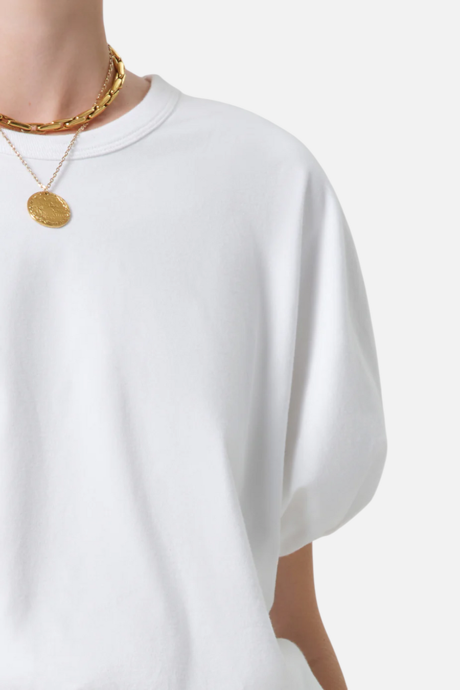 Citizens of Humanity Gia Bubble Tee in Soft White