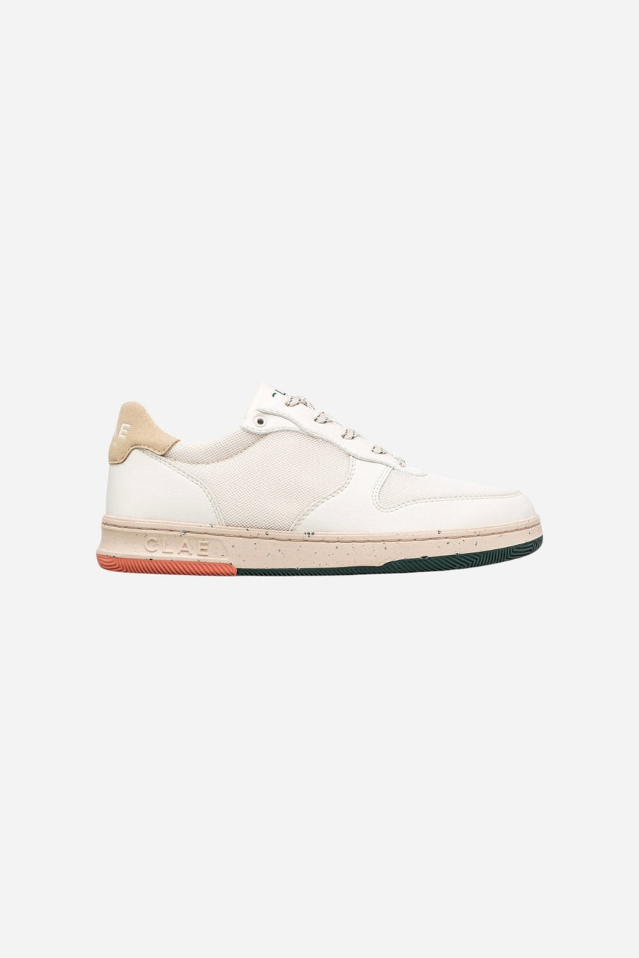Clae Men's Malone Lite Sneakers in Off-White Trekking Green Sunset