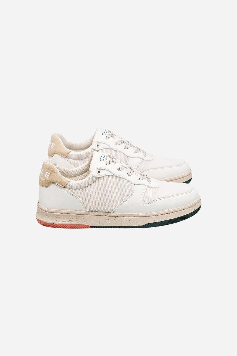 Clae Men's Malone Lite Sneakers in Off-White Trekking Green Sunset