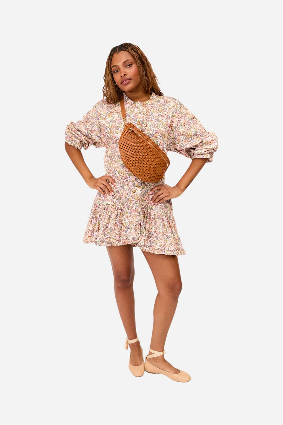 Clare V Grande Fanny in Tan Rattan