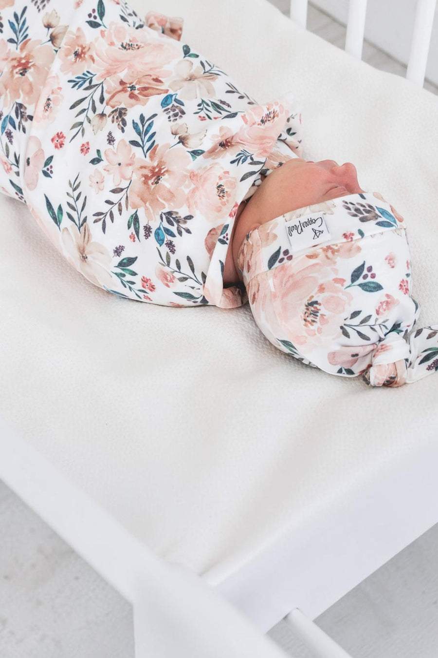 Copper Pearl Autumn swaddle blanket, folded.