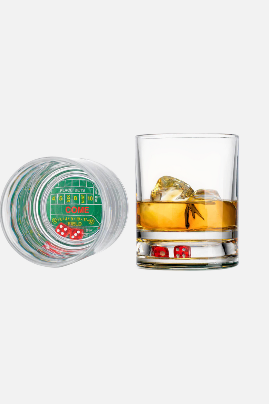 Godinger Craps Shoot Double Old Fashion Set of 2