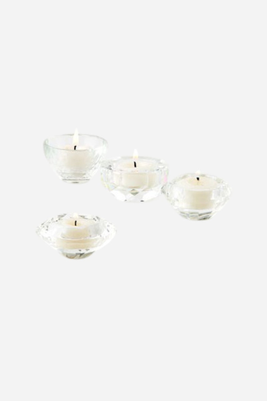 Crystal Votive Set of 4