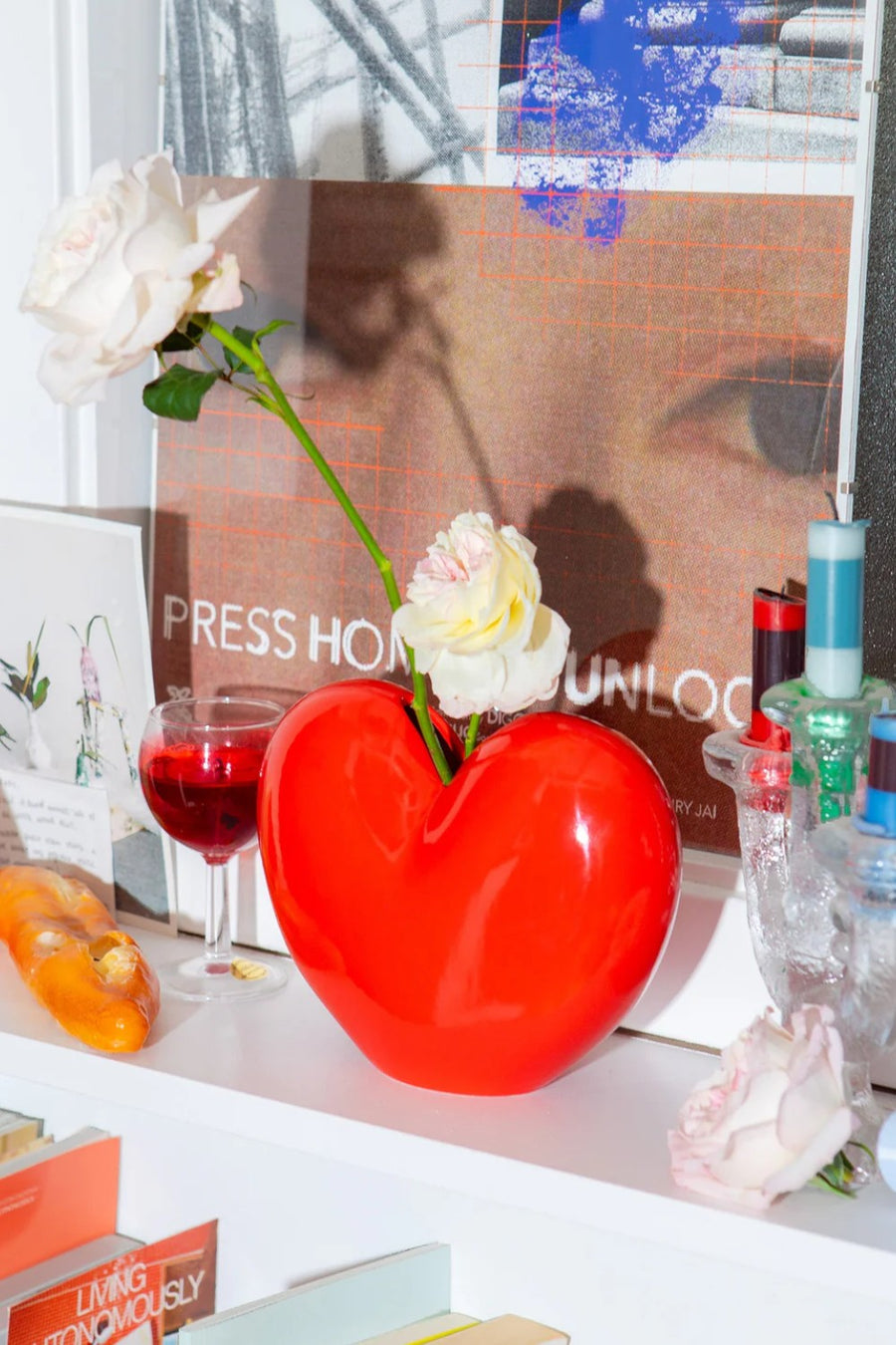 Love Vase in Red