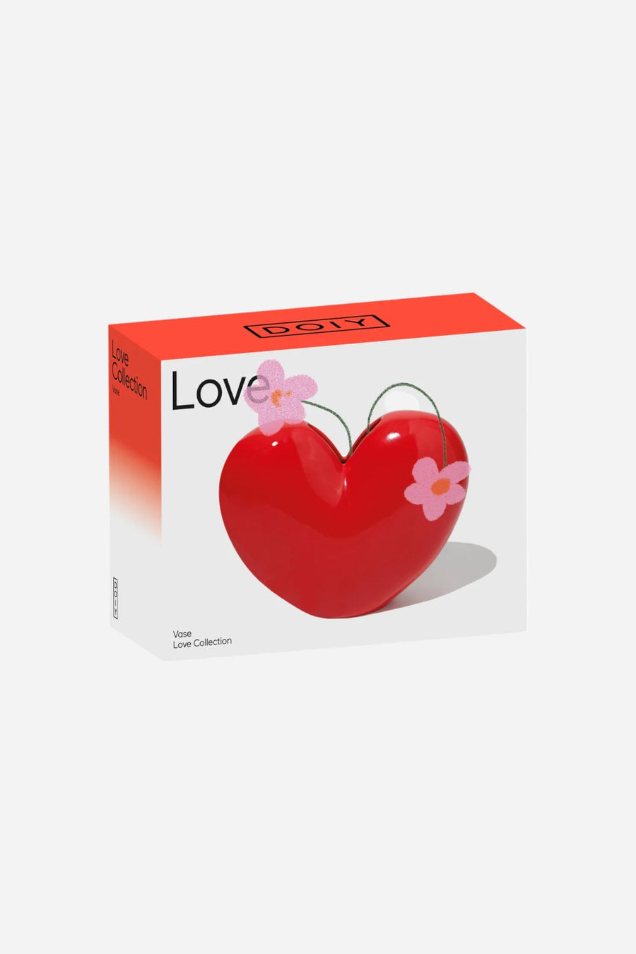 Love Vase in Red