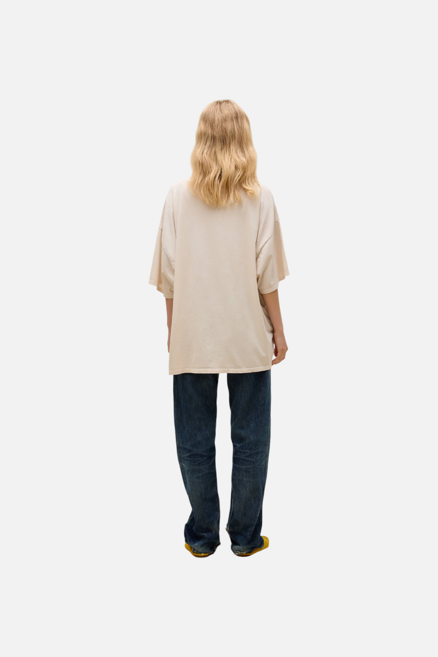 Daydreamer LA Kick Off Your Boots OS Tee in Dirty White