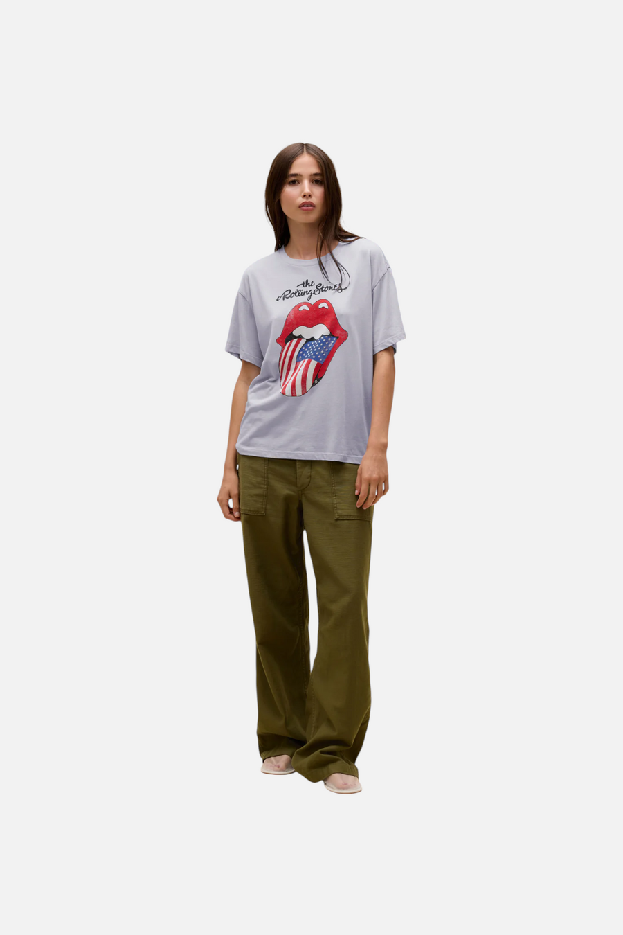 Daydreamer LA Rolling Stones Flag Tongue Tee