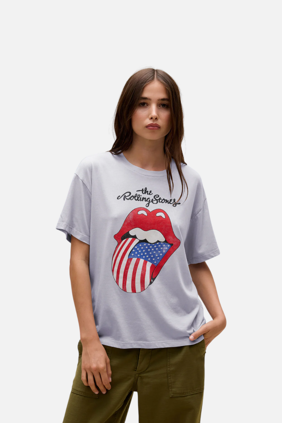 Daydreamer LA Rolling Stones Flag Tongue Tee