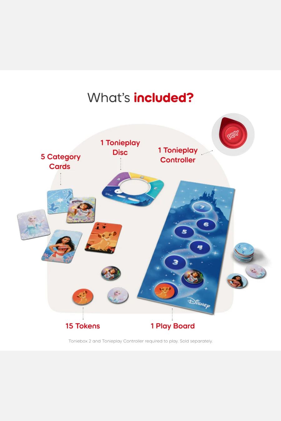 Tonies Disney Quiz Kingdom Tonieplay Controller + Game Set
