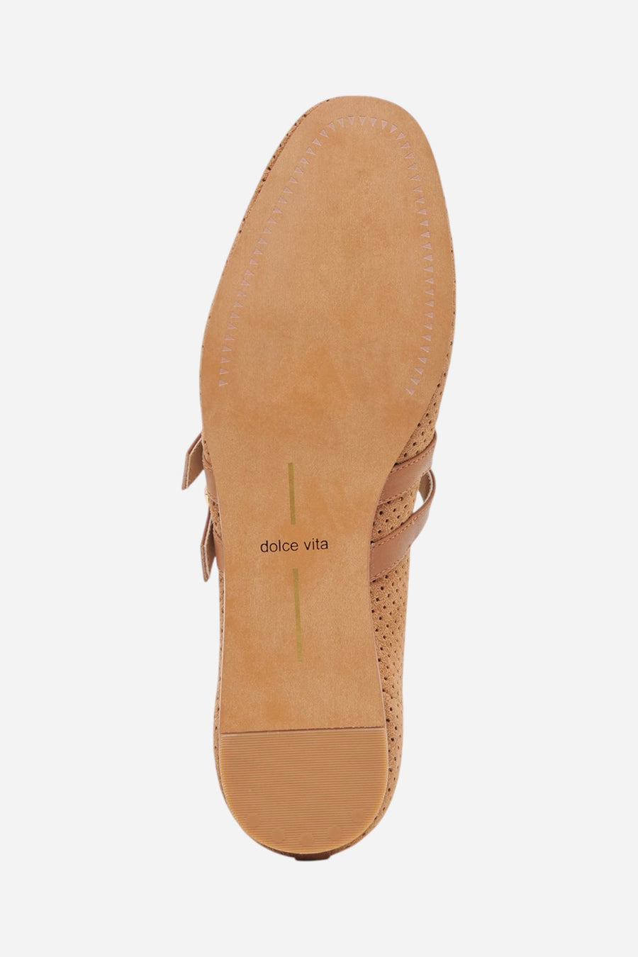 Dolce Vita Baylee Ballet Flats Pecan Perforated Suede