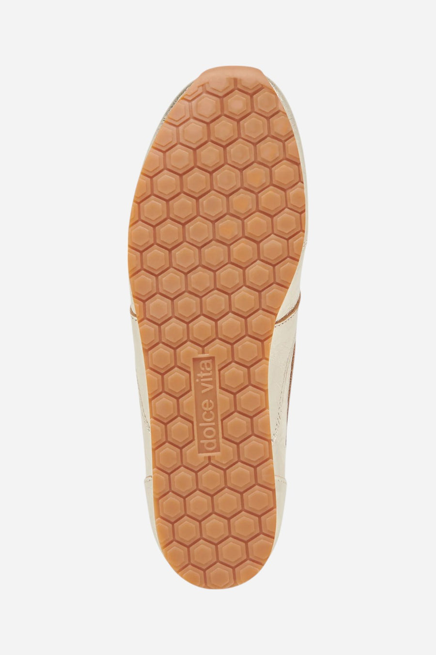 Dolce Vita Delany Sneakers in Light Gold Crinkle Patent