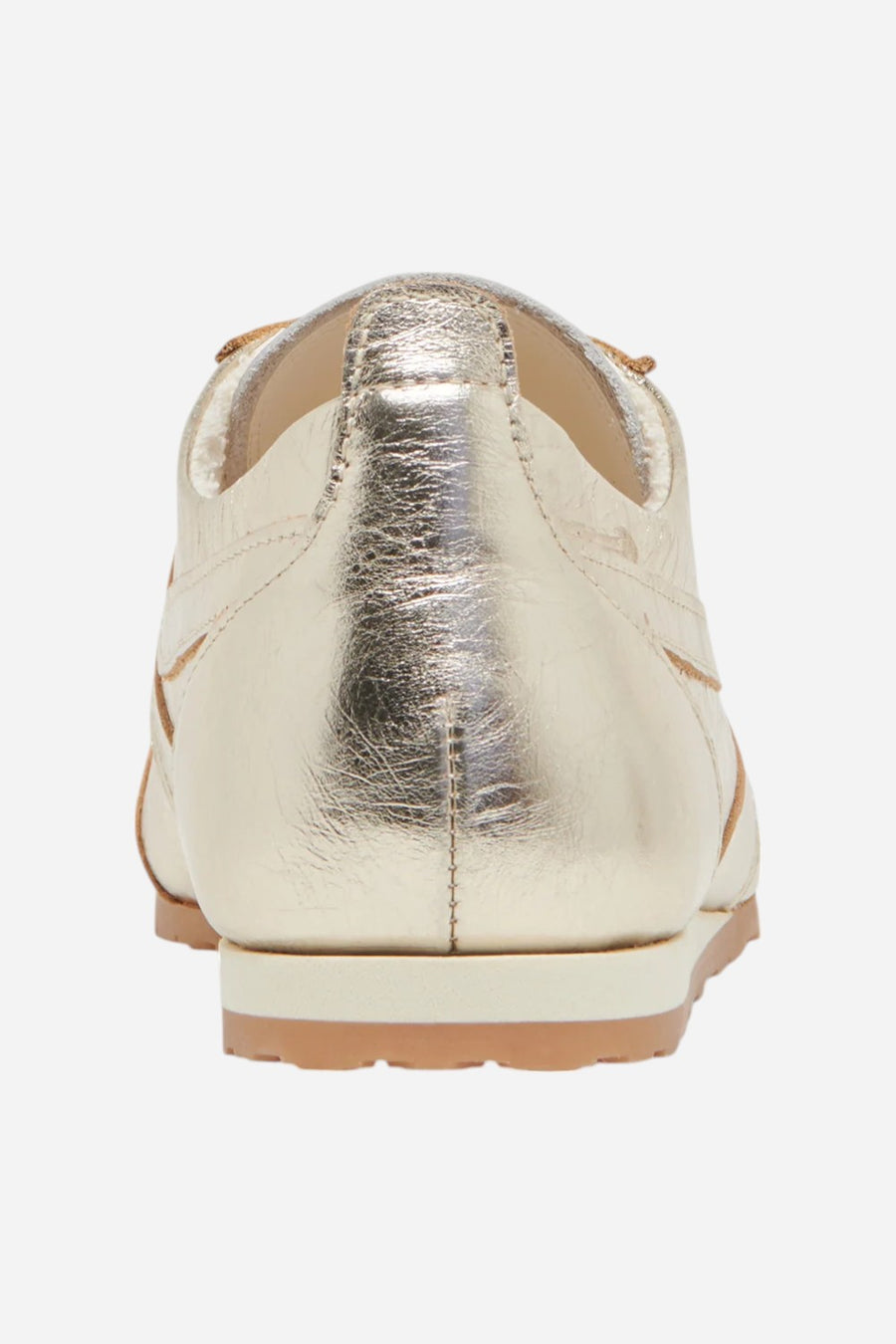 Dolce Vita Delany Sneakers in Light Gold Crinkle Patent