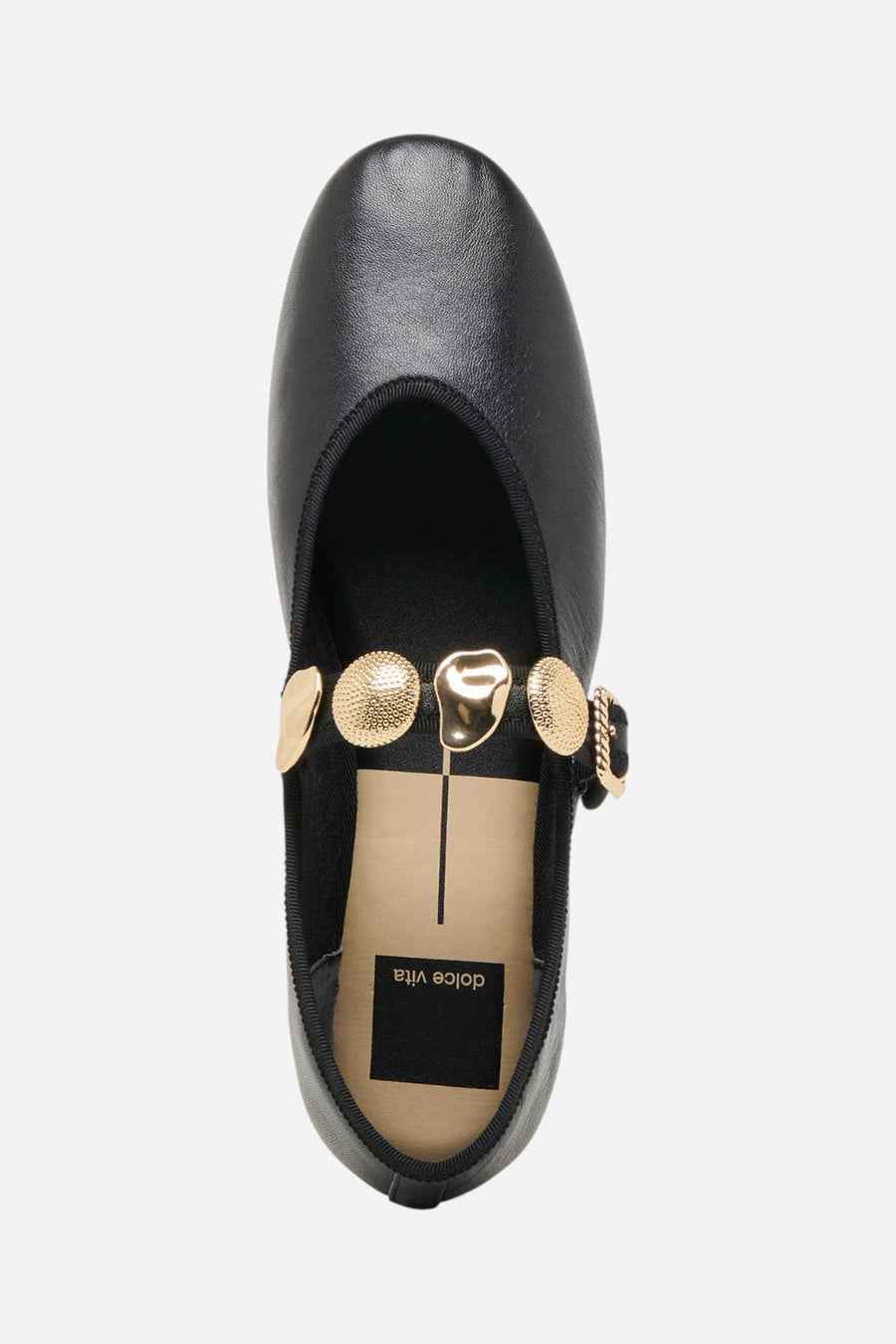 Dolce Vita Relan Ballet Flats Black Leather