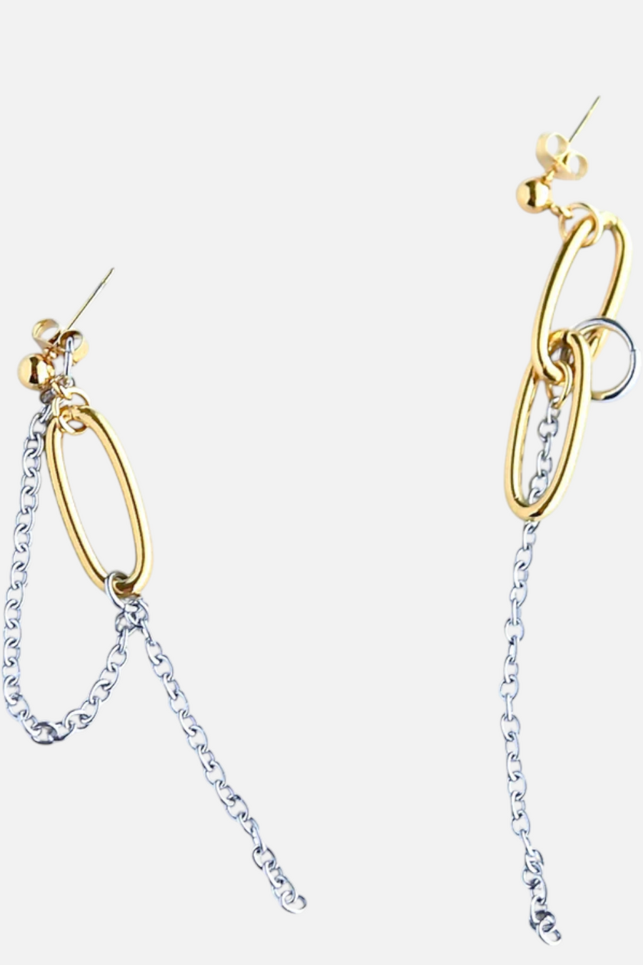 Farrah B Double Trouble Mixed Metals Earrings