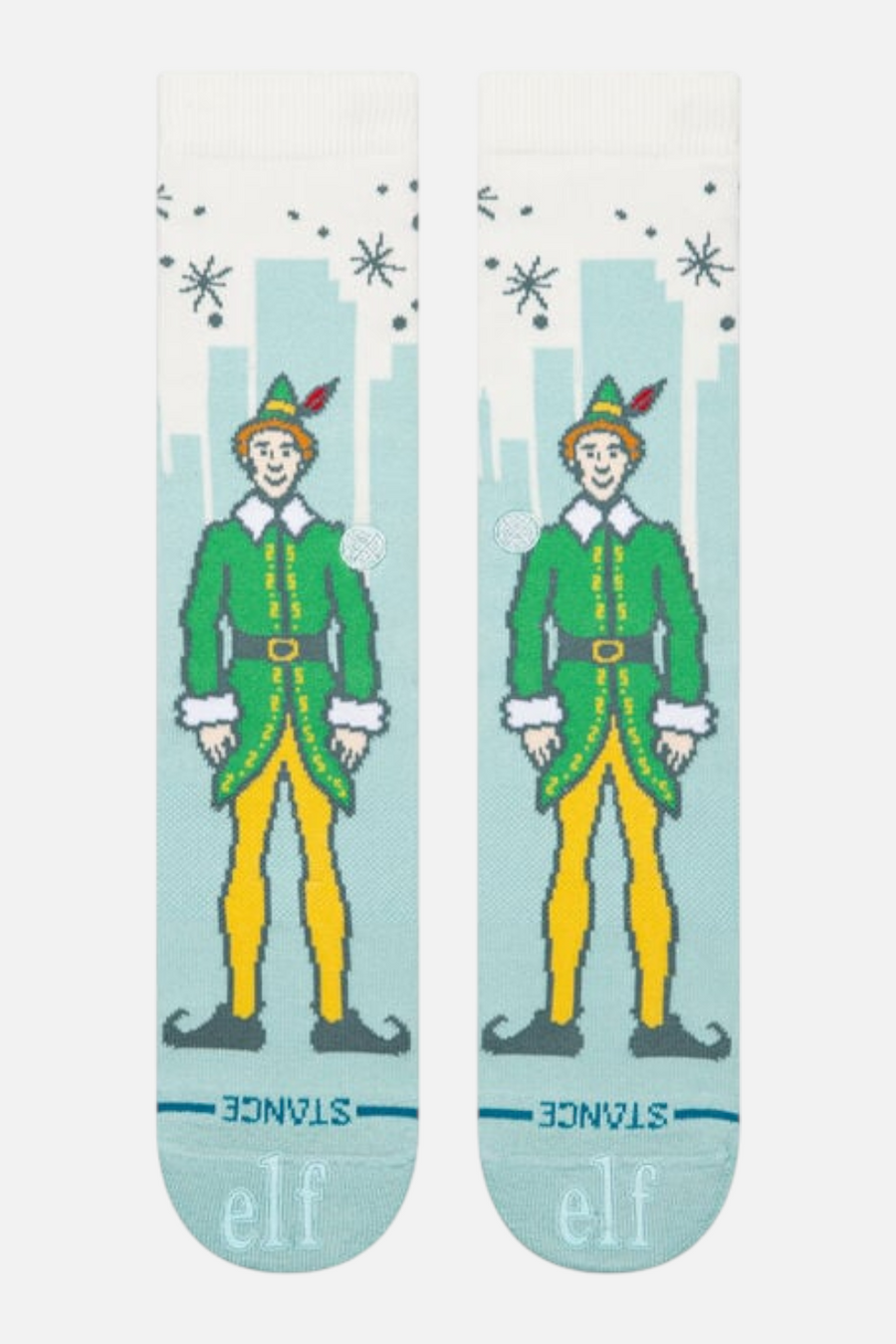 Stance Big City Elf Crew Sock in Ice Blue- Large