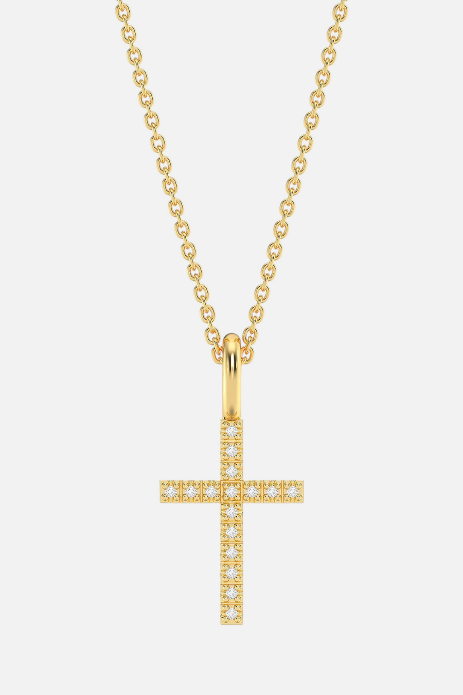 Ella Stein Believe Cross Pendant Necklace in Gold