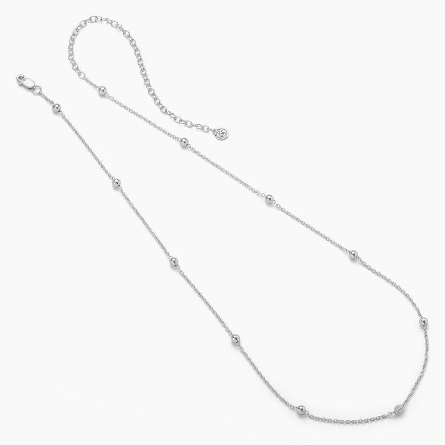 Ella Stein Center Sparkle Choker Chain Necklace in Sterling Silver