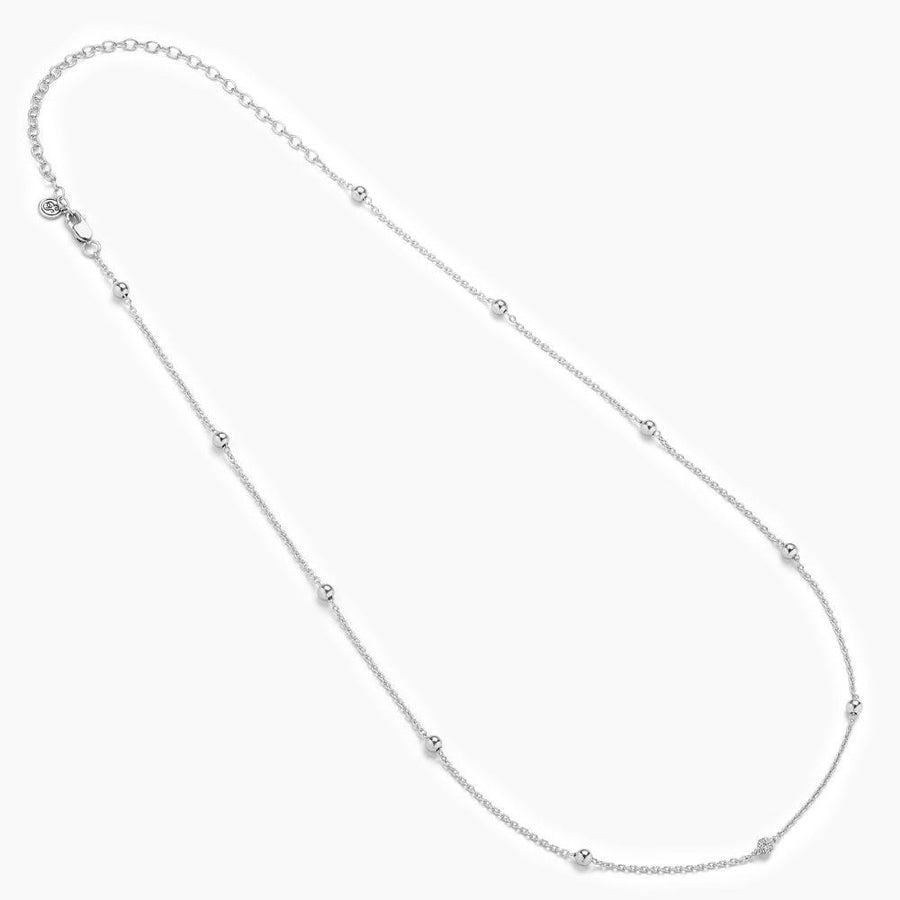 Ella Stein Center Sparkle Choker Chain Necklace in Sterling Silver
