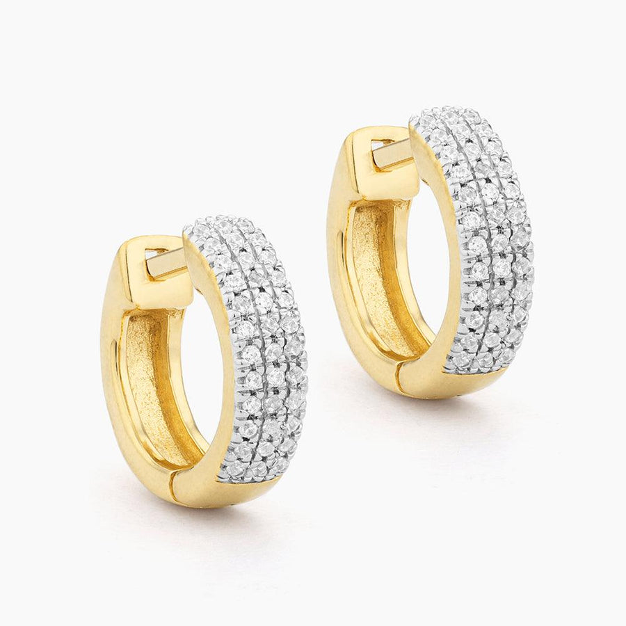 Ella Stein Three Ways to Shine Hoop Earrings in Gold