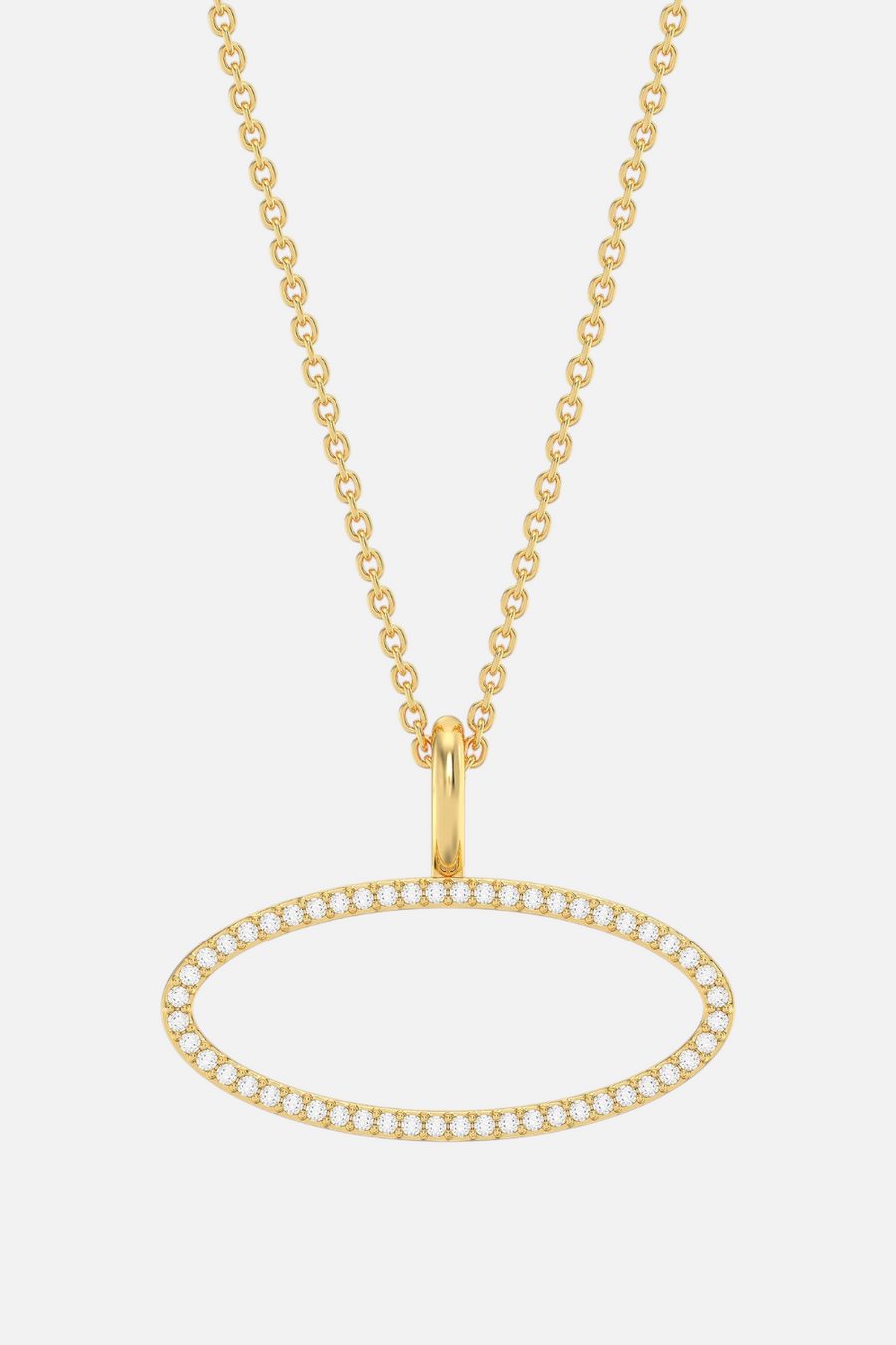 Ella Stein Waterproof One With the Oval Pendant Necklace in Gold
