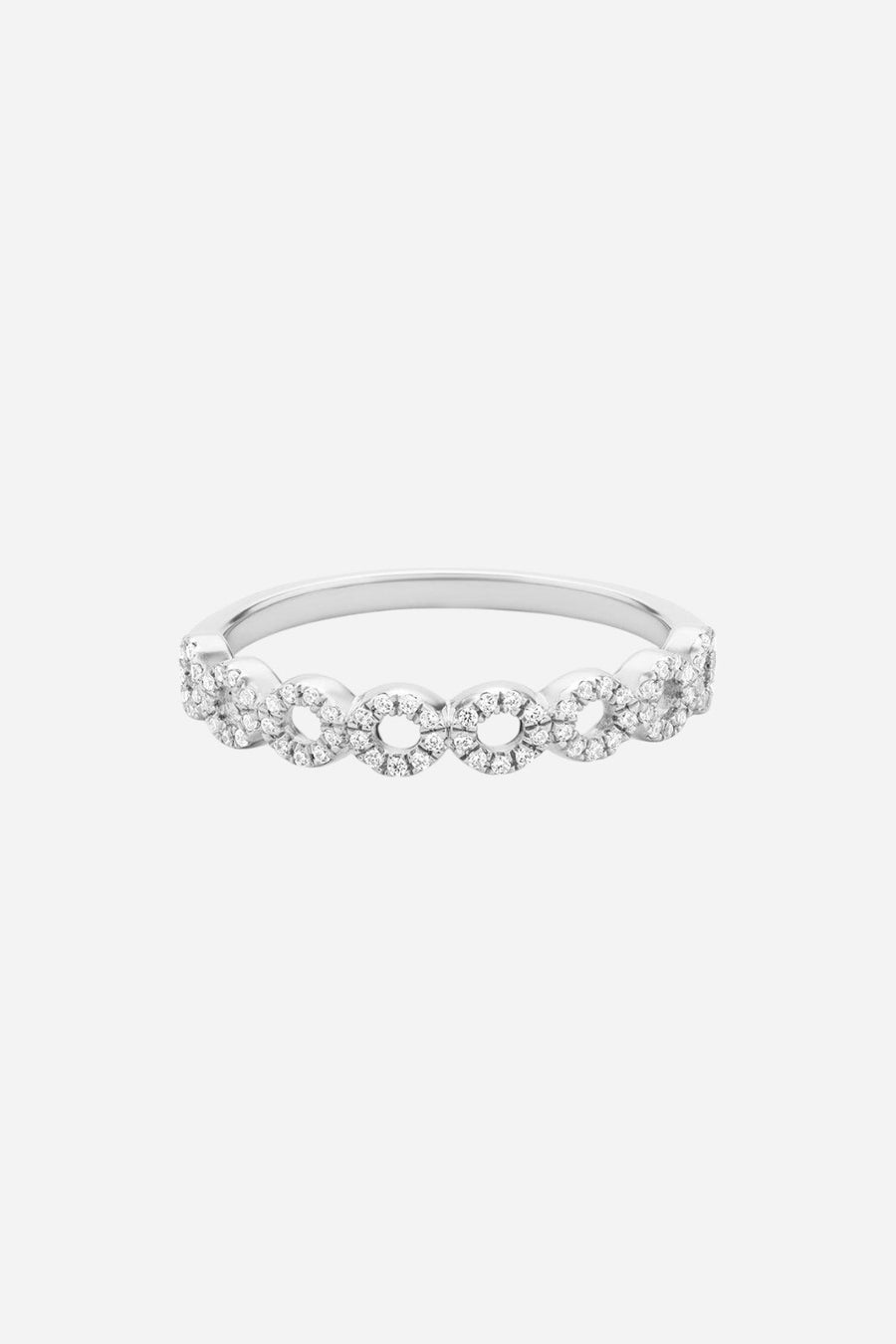 Ella Stein Connect The Circles Stackable Ring in Sterling Silver - Size 6 – detail